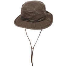45%OFF メンズつばの帽子 （男性用）UPF 50+ - ドーフマン・パシフィックは、キャンバスBoonie帽子を洗浄しました Dorfman Pacific Washed Canvas Boonie Hat - UPF 50+ (For Men)画像